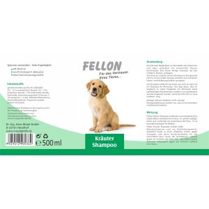 Fellon Kr&auml;uter Shampoo f&uuml;r Hunde 500 ml