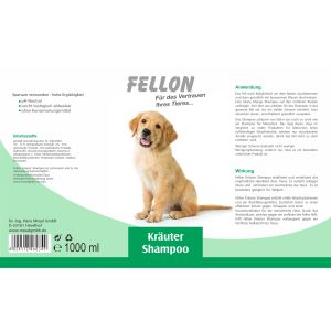 Fellon Kräuter Shampoo für Hunde 1 Ltr.