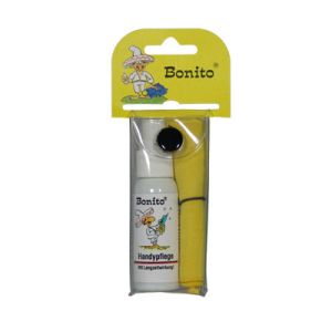 Bonito Handypflege-Set im Klarsichtetui, Tuch gelb