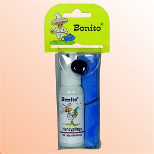 Bonito Handypflege-Set im Klarsichtetui, Tuch blau